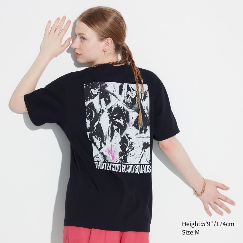 Camiseta Uniqlo Bleach: Thousand-year Blood War Ut Short-sleeve Graphic Hombre Negras | 100612