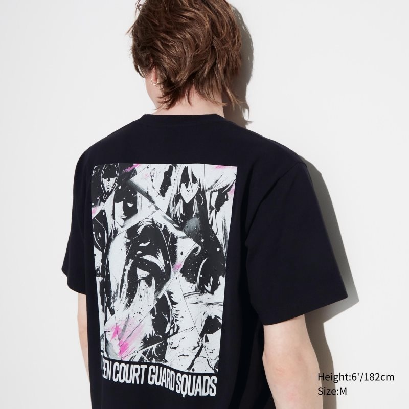 Camiseta Uniqlo Bleach: Thousand-year Blood War Ut Short-sleeve Graphic Hombre Negras | 100612