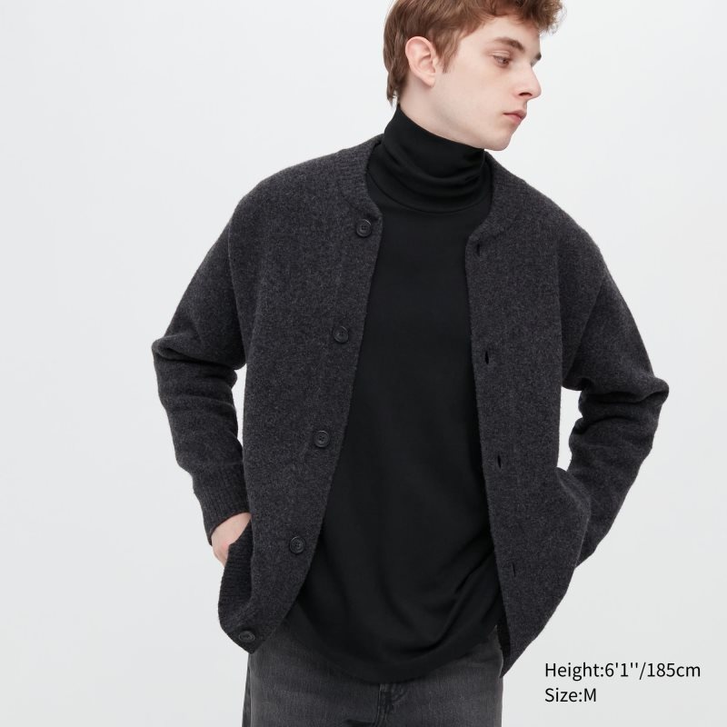 Camiseta Uniqlo Brushed Cotton Turtleneck Long-sleeve Hombre Negras | 9608568