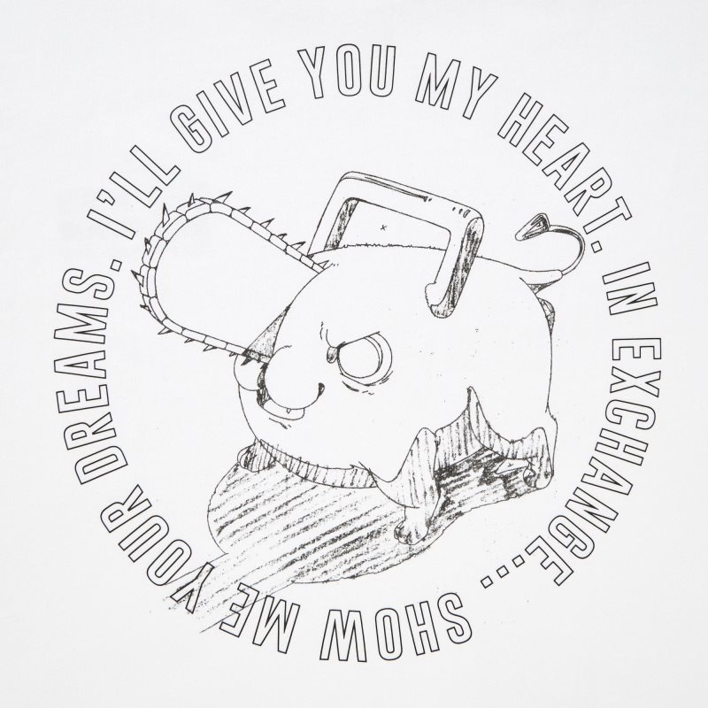 Camiseta Uniqlo Chainsaw Man × Kosuke Kawamura Short Sleeve Ut Oversized Hombre Blancas | 8952810