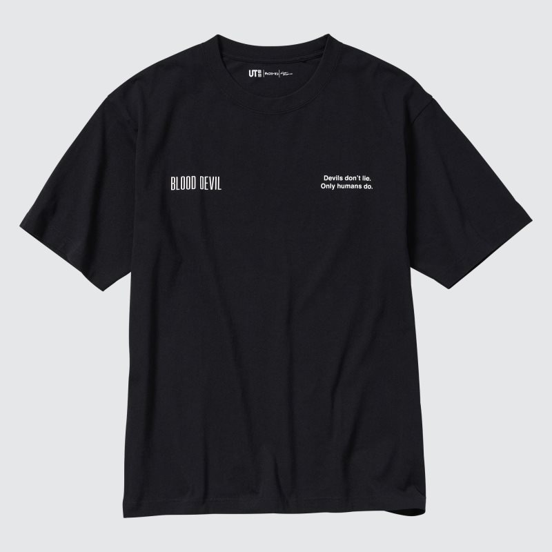 Camiseta Uniqlo Chainsaw Man × Kosuke Kawamura Short Sleeve Ut Oversized Hombre Negras | 7836617