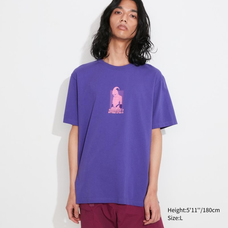 Camiseta Uniqlo Dragon Ball Ut Short-sleeve Graphic Hombre Moradas | 5894901