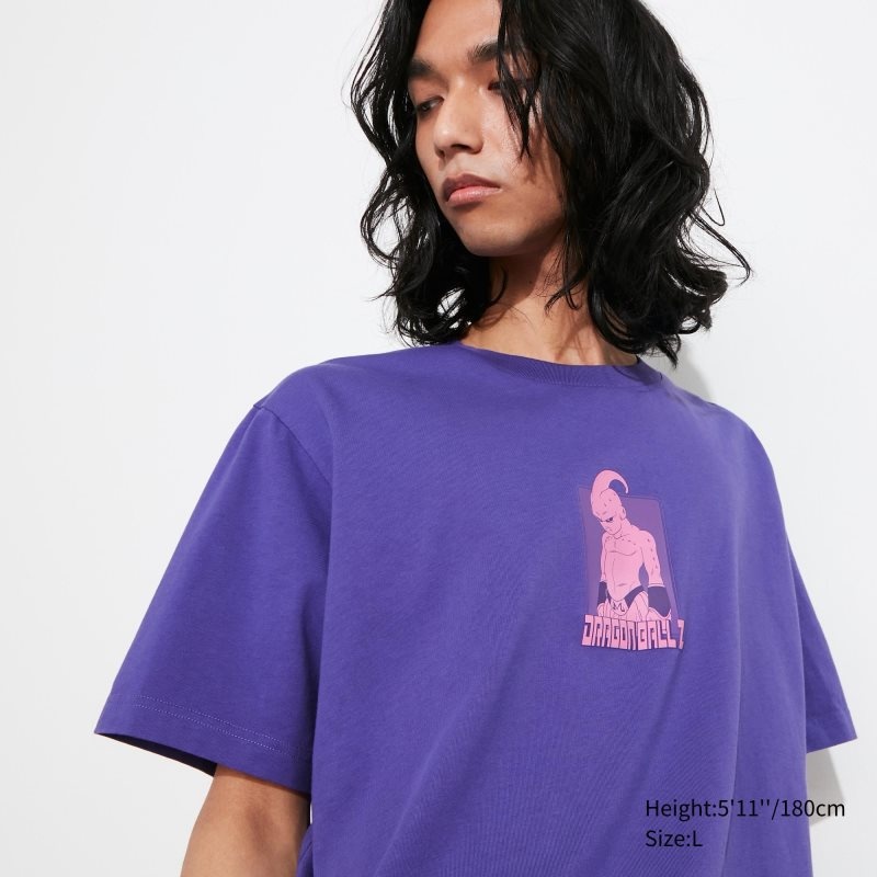 Camiseta Uniqlo Dragon Ball Ut Short-sleeve Graphic Hombre Moradas | 5894901