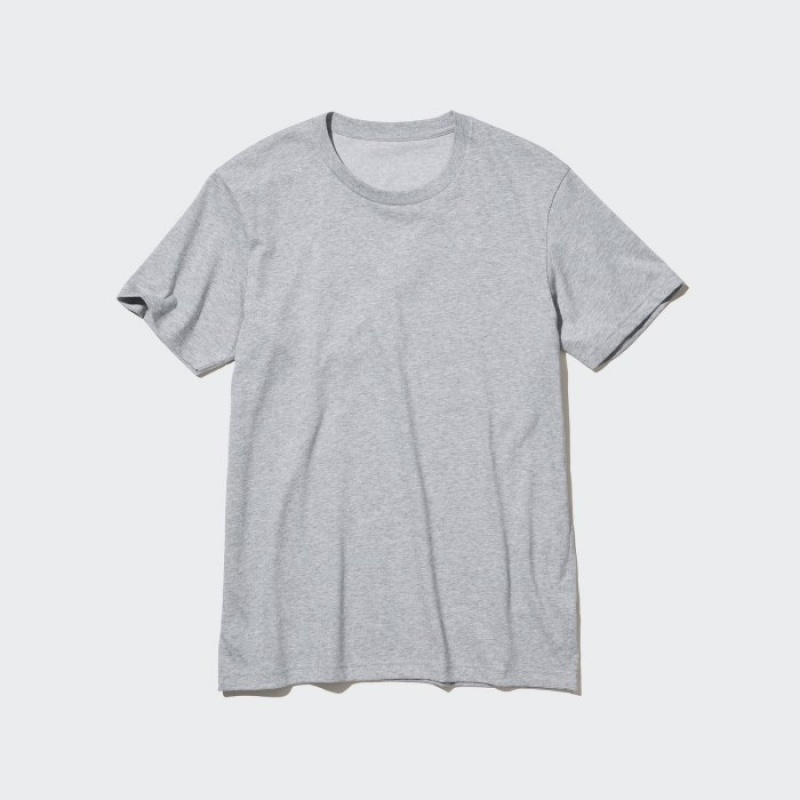Camiseta Uniqlo Dry Color Crew Neck Short-Sleeve Mujer Moradas | 3635931