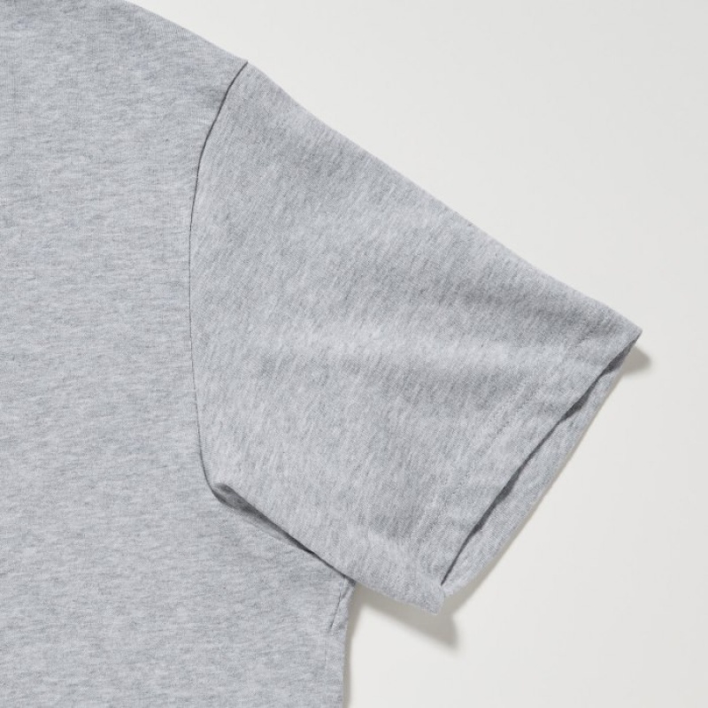 Camiseta Uniqlo Dry Color Crew Neck Short-Sleeve Mujer Moradas | 3635931