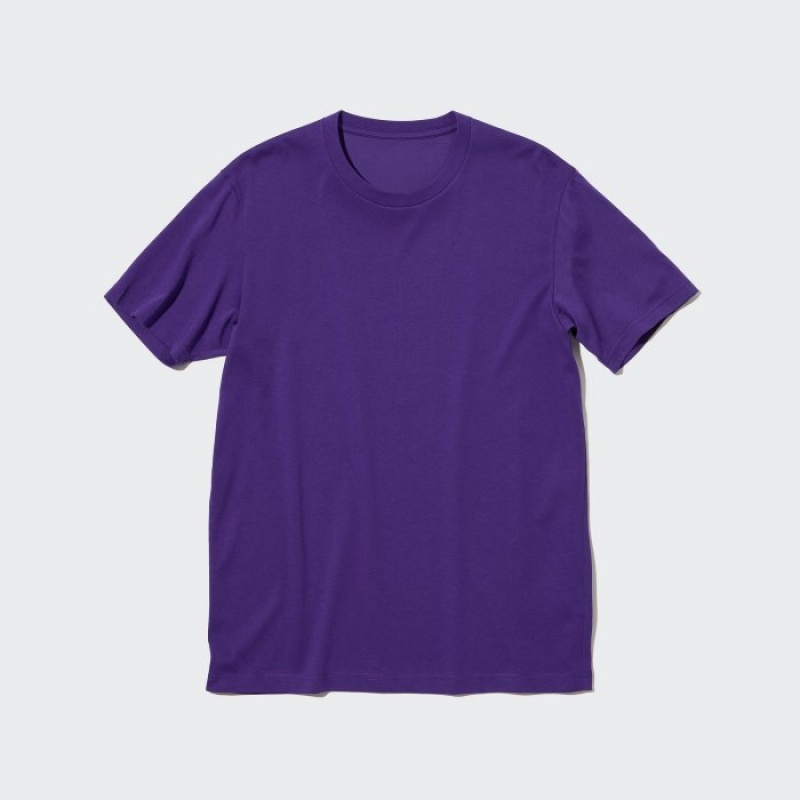 Camiseta Uniqlo Dry Color Crew Neck Short-Sleeve Mujer Blancas | 8098364