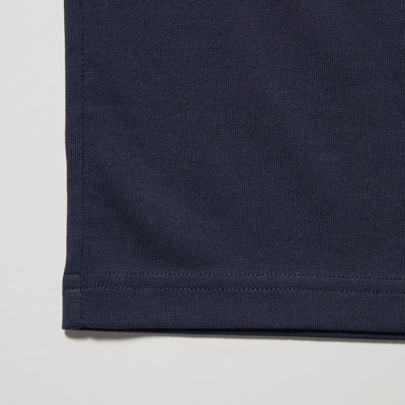 Camiseta Uniqlo Dry Color V-Neck Short-Sleeve Hombre Gris | 3637958