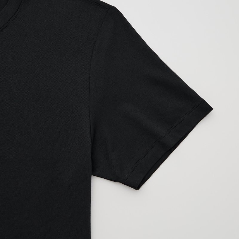 Camiseta Uniqlo Heattech Short Sleeve Hombre Negras | 3705212