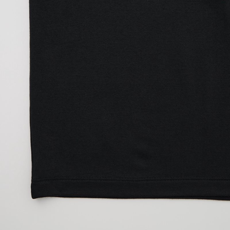 Camiseta Uniqlo Heattech Short Sleeve Hombre Negras | 3705212