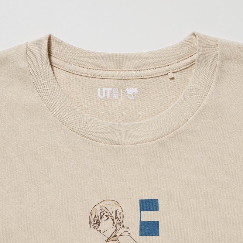 Camiseta Uniqlo Introduction Of Detective Conan Case Closed Ut Short-sleeve Graphic Hombre Beige | 1687556