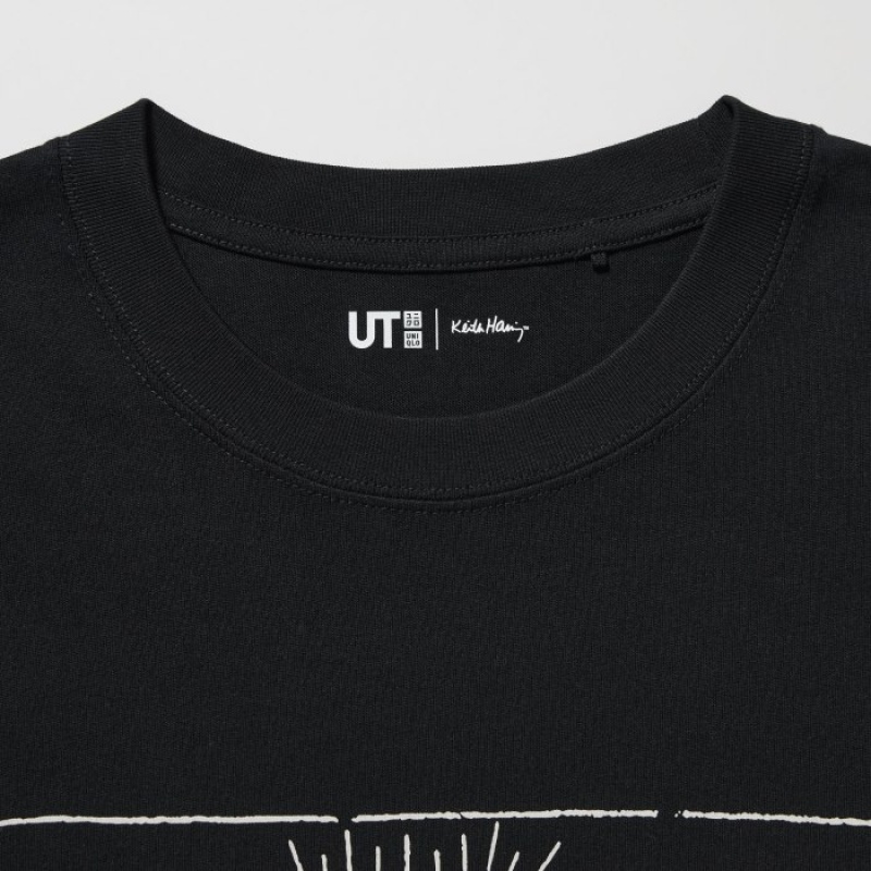 Camiseta Uniqlo Keith Haring UT Short Sleeve Mujer Negras | 2086421