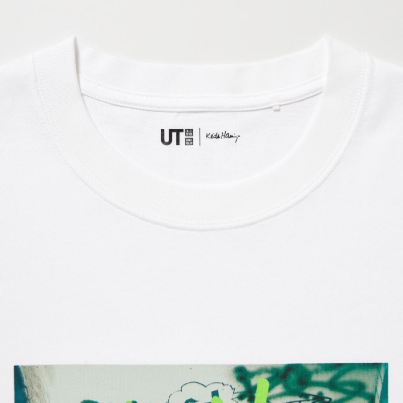 Camiseta Uniqlo Keith Haring UT Short Sleeve Mujer Blancas | 2215307