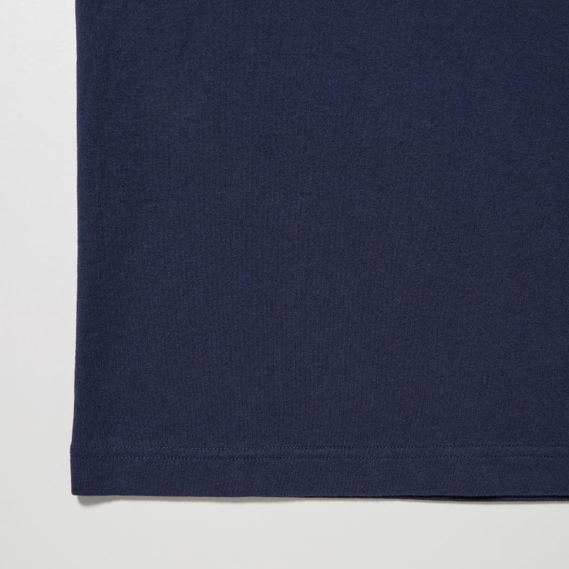 Camiseta Uniqlo L.A. Eats Ut Oversized Short-sleeve Graphic Katsu Sando Hombre Azul Marino | 9424353