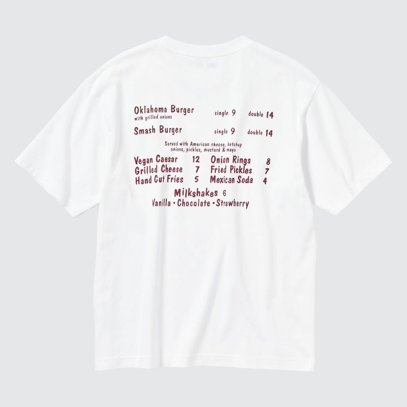 Camiseta Uniqlo L.A. Eats Ut Oversized Short-sleeve Graphic Burger She Wrote Hombre Blancas | 4179607