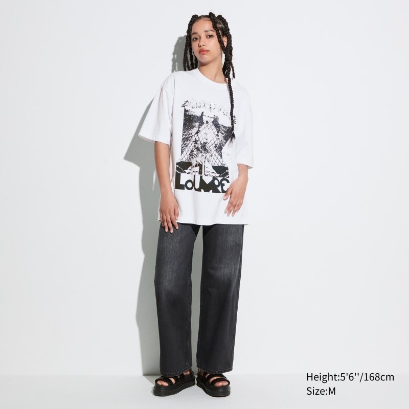 Camiseta Uniqlo Louvre By M/M Ut Oversized Short-sleeve Graphic Hombre Blancas | 6396266