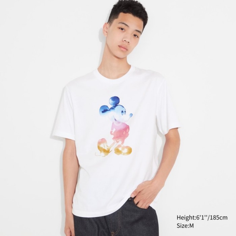 Camiseta Uniqlo MAGIC FOR ALL FOREVER UT Short-Sleeve Mujer Blancas | 6669324