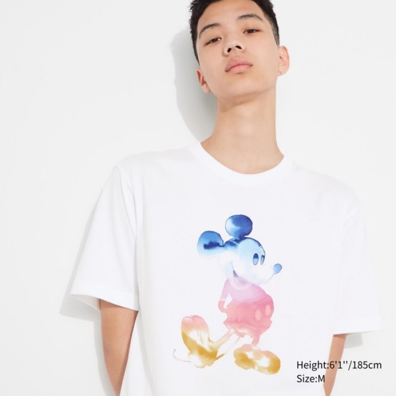 Camiseta Uniqlo MAGIC FOR ALL FOREVER UT Short-Sleeve Mujer Blancas | 6669324