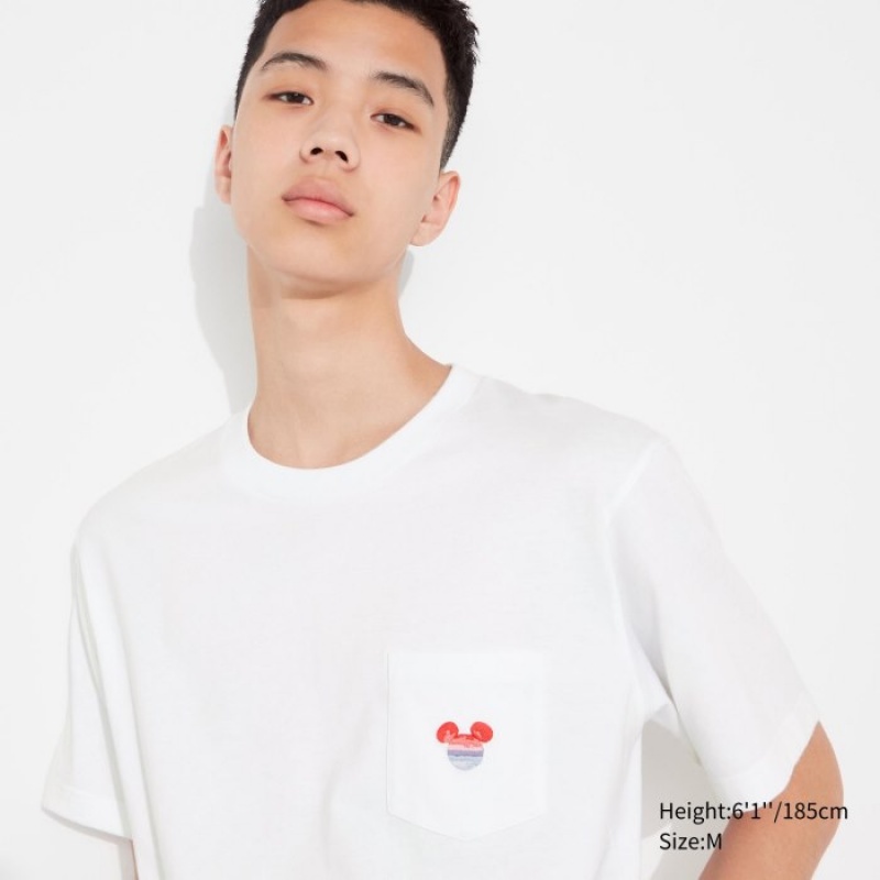 Camiseta Uniqlo MAGIC FOR ALL FOREVER UT Short-Sleeve Mujer Blancas | 748233