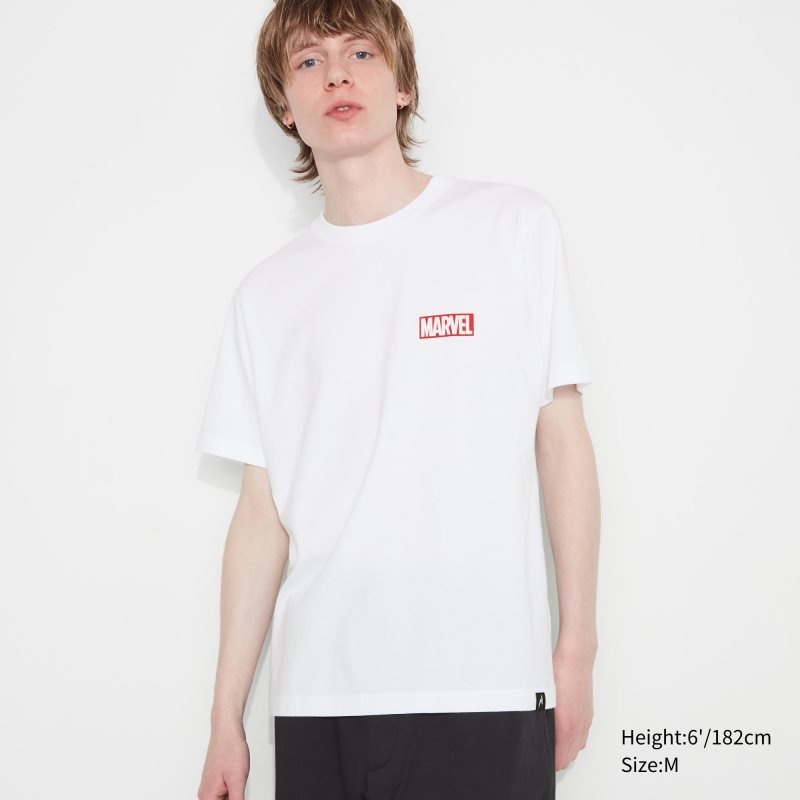 Camiseta Uniqlo Marvel Art Collection By Mondo Ut Short Sleeve Graphic Hombre Blancas | 2091589