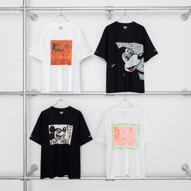Camiseta Uniqlo Mickey Mouse X Keith Haring Ut Oversized Short-sleeve Graphic Hombre Negras | 4494532