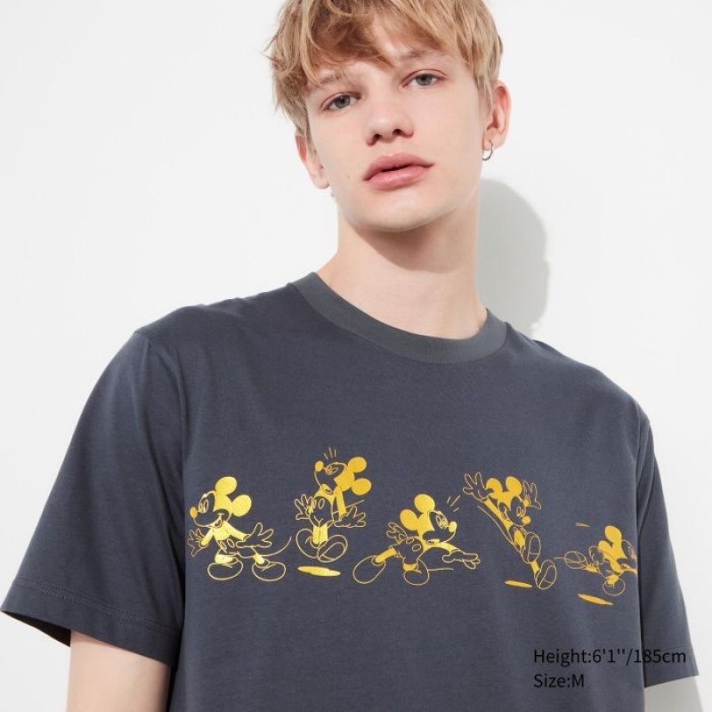 Camiseta Uniqlo Mickey Shines UT Short-Sleeve Mujer Gris | 5320986