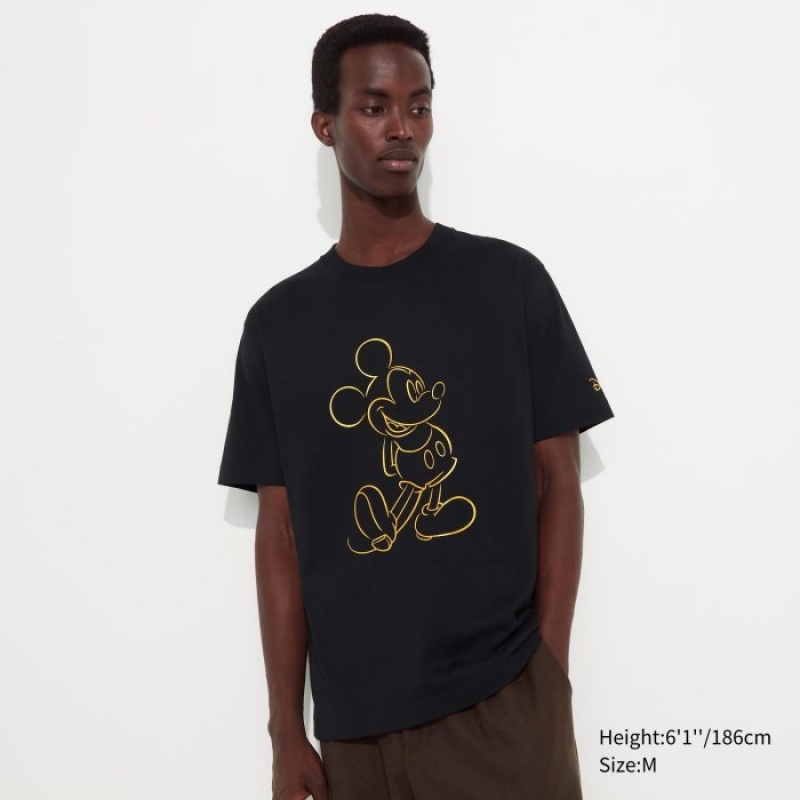 Camiseta Uniqlo Mickey Shines UT Short-Sleeve Mujer Negras | 8410362