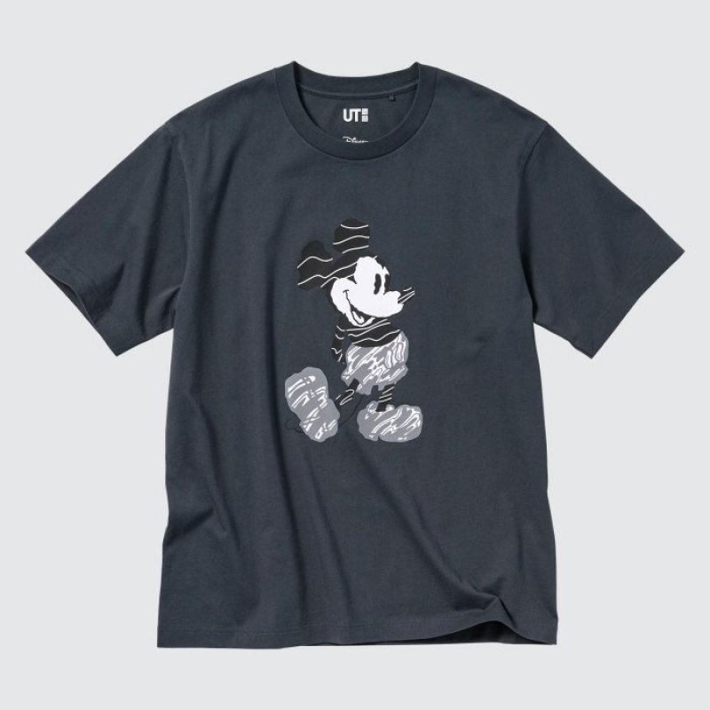 Camiseta Uniqlo Mickey Stands UT Short-Sleeve Mujer Gris | 9584498