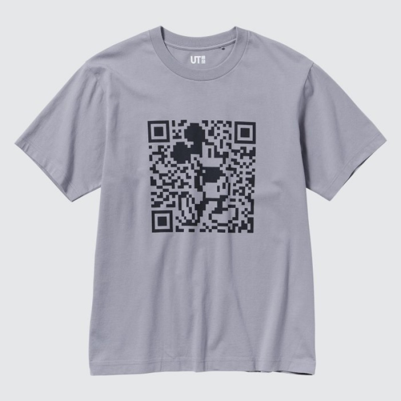Camiseta Uniqlo Mickey Stands UT Short Sleeve Mujer Gris | 5565260