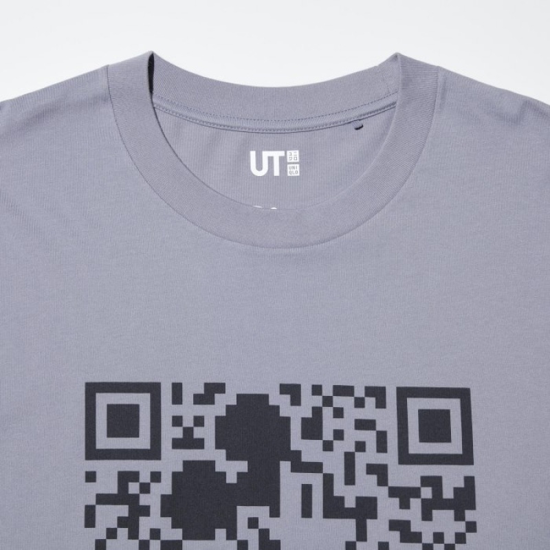 Camiseta Uniqlo Mickey Stands UT Short Sleeve Mujer Gris | 5565260