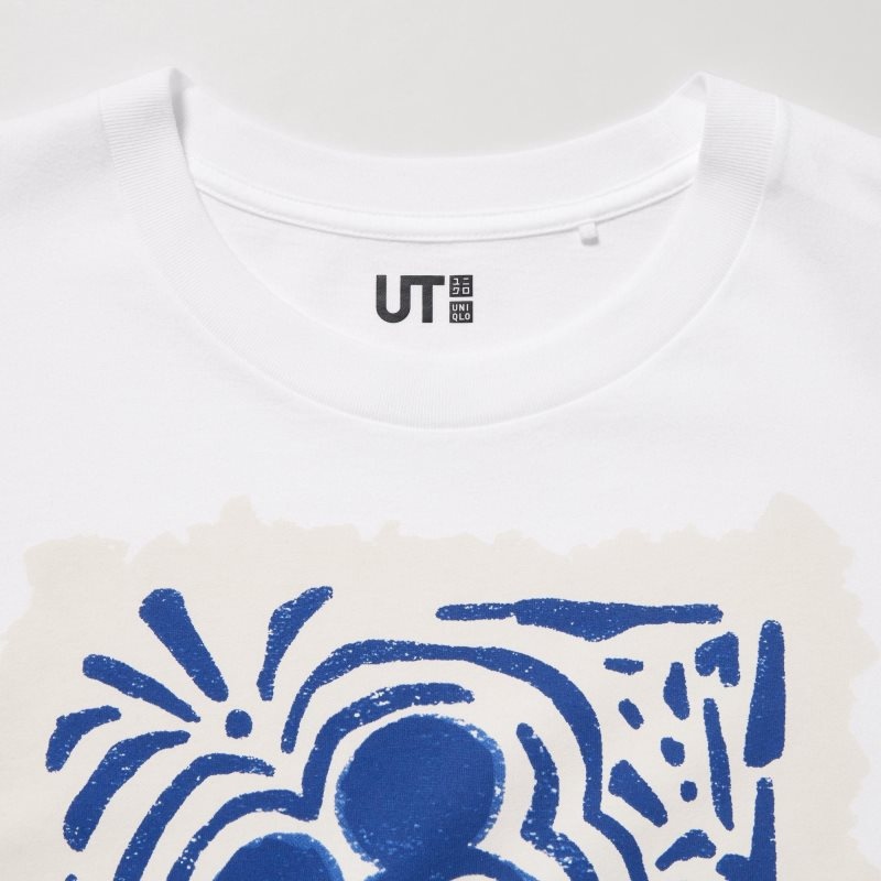 Camiseta Uniqlo Mickey Stands Ut Short Sleeve Graphic Hombre Blancas | 9654287