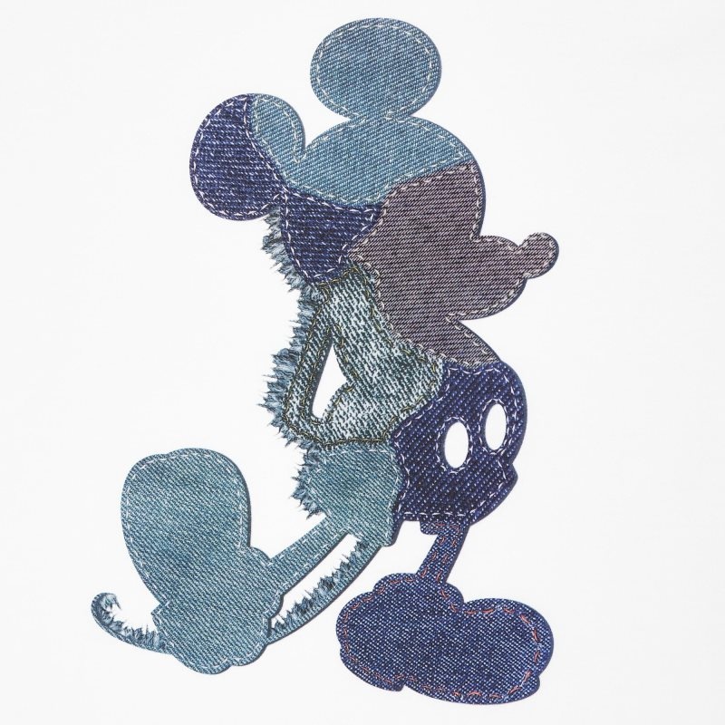 Camiseta Uniqlo Mickey Stands Ut Short-sleeve Graphic Hombre Blancas | 4293536