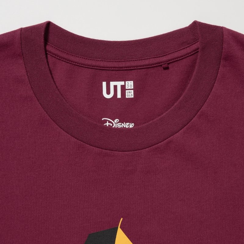 Camiseta Uniqlo Mickey Stands Ut Short-sleeve Graphic Hombre Burdeos | 3679888