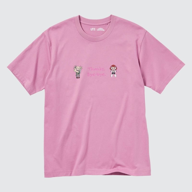 Camiseta Uniqlo My Hero Academia Ut Short-sleeve Graphic Hombre Rosas | 7679354