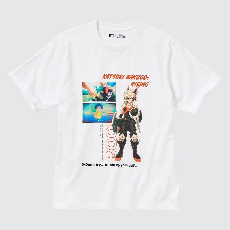 Camiseta Uniqlo My Hero Academia Ut Short-sleeve Graphic Hombre Blancas | 5445032