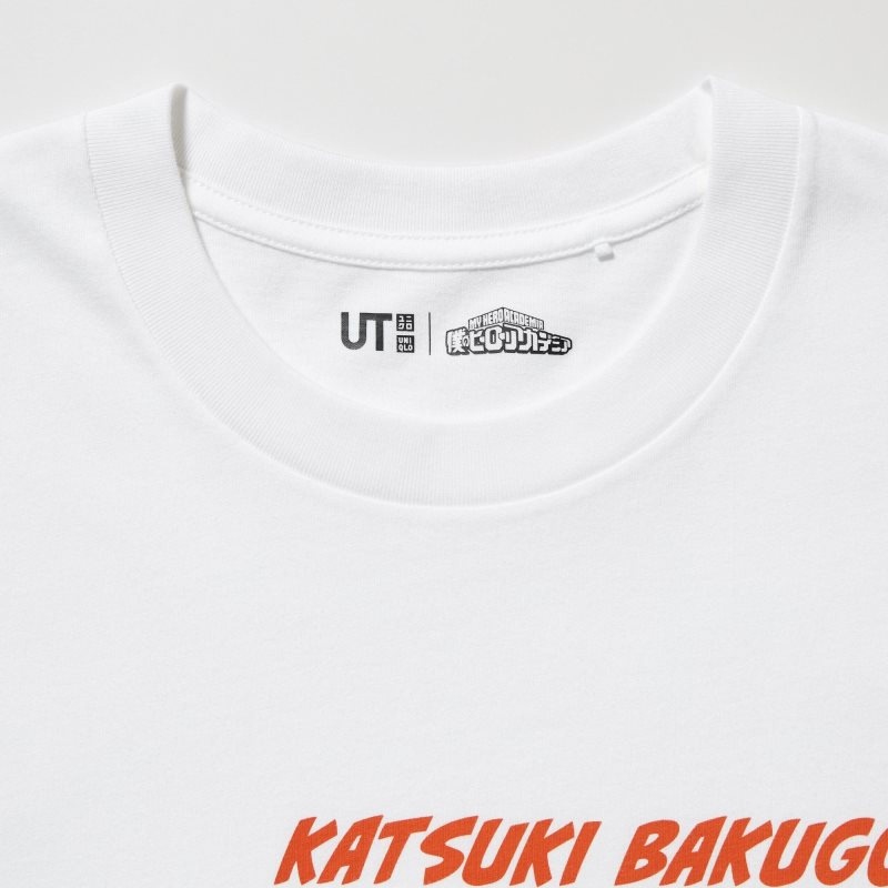 Camiseta Uniqlo My Hero Academia Ut Short-sleeve Graphic Hombre Blancas | 5445032