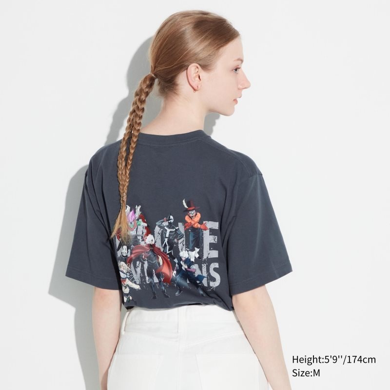 Camiseta Uniqlo My Hero Academia Ut Short-sleeve Graphic Hombre Gris | 8874487