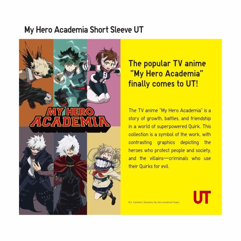 Camiseta Uniqlo My Hero Academia Ut Short-sleeve Graphic Hombre Gris | 8874487