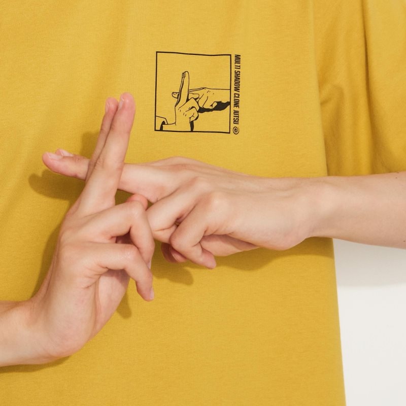 Camiseta Uniqlo Naruto Ut Short-sleeve Graphic Naruto Uzumaki Hombre Amarillo | 3715105