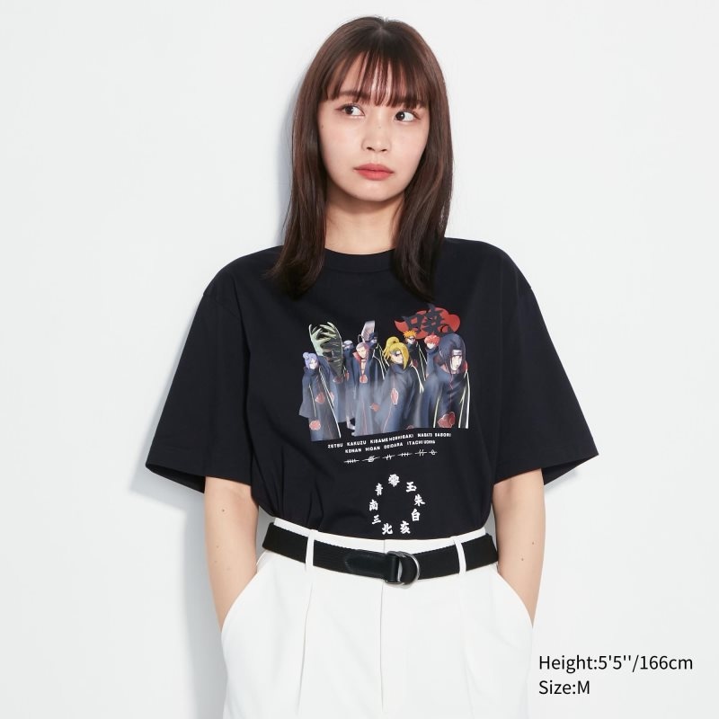 Camiseta Uniqlo Naruto Ut Short-sleeve Graphic Akatsuki Organization Hombre Negras | 3420321