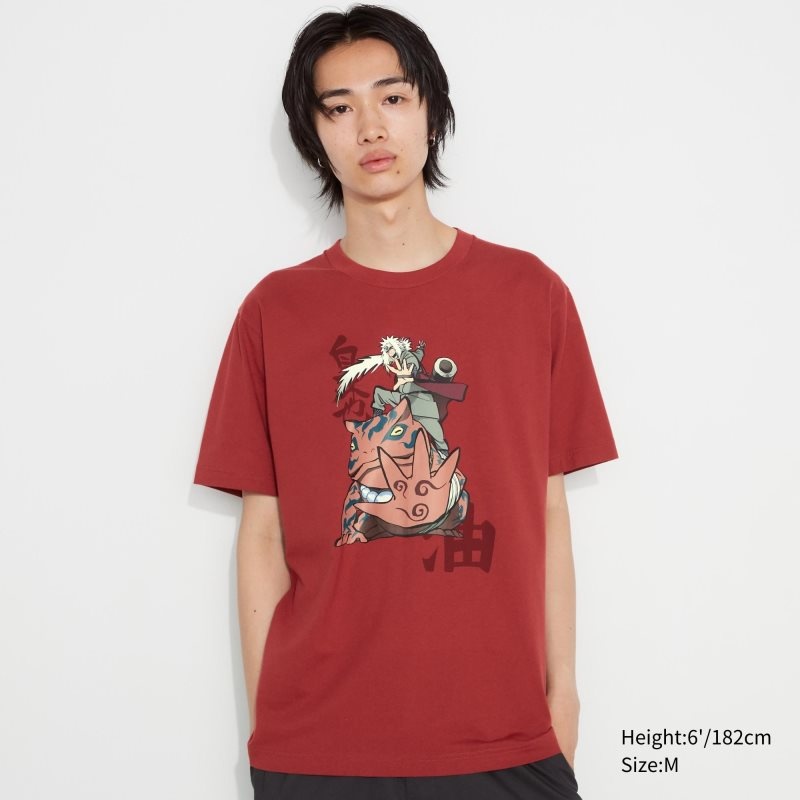 Camiseta Uniqlo Naruto Ut Short-sleeve Graphic Jiraiya Hombre Rojas | 7464275