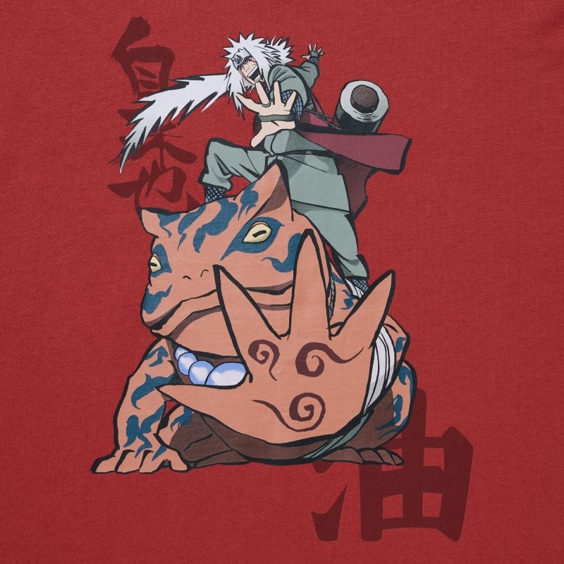 Camiseta Uniqlo Naruto Ut Short-sleeve Graphic Jiraiya Hombre Rojas | 7464275