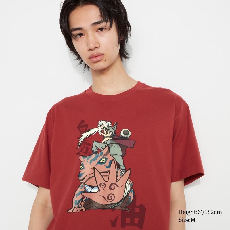 Camiseta Uniqlo Naruto Ut Short-sleeve Graphic Jiraiya Hombre Rojas | 7464275