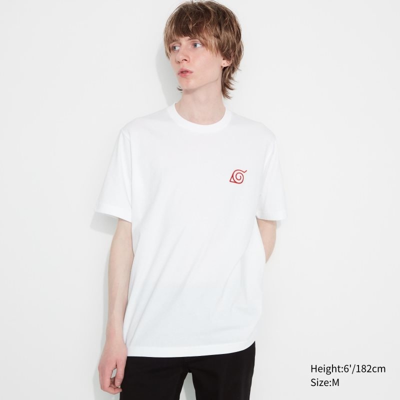 Camiseta Uniqlo Naruto Ut Short-sleeve Graphic Minato Namikaze Hombre Blancas | 9464384