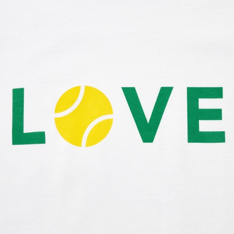 Camiseta Uniqlo PEACE FOR ALL Short-Sleeve Graphic Roger Federer Mujer Blancas | 8537371