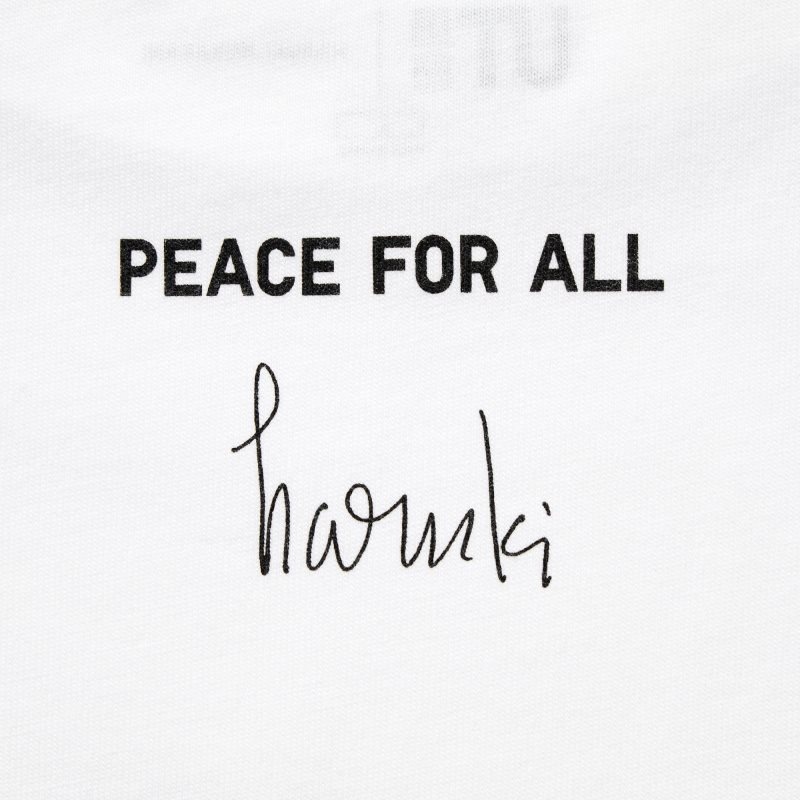 Camiseta Uniqlo PEACE FOR ALL Short-Sleeve Graphic Haruki Murakami Hombre Blancas | 1644765