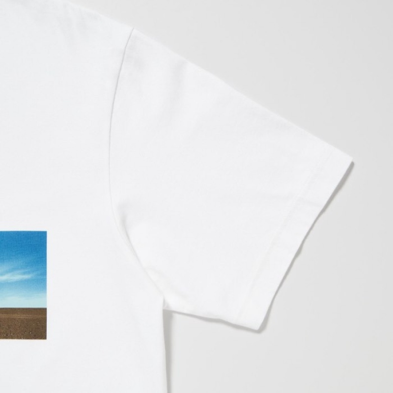 Camiseta Uniqlo PEACE FOR ALL Short-Sleeve Graphic Wim Wenders Mujer Blancas | 1718539