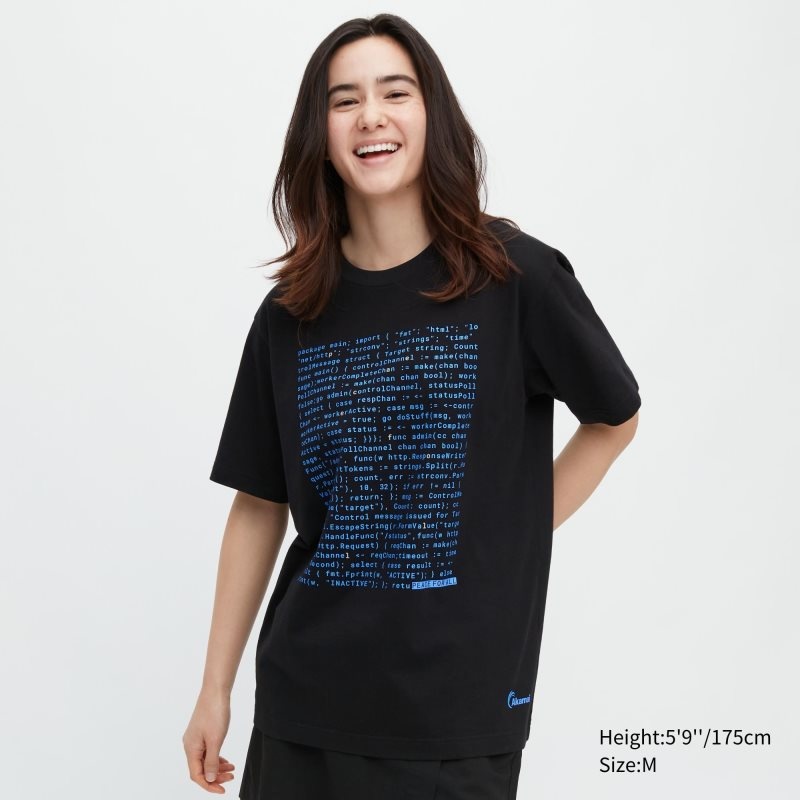 Camiseta Uniqlo Peace For All Akamai Short-sleeve Graphic Hombre Negras | 3649700