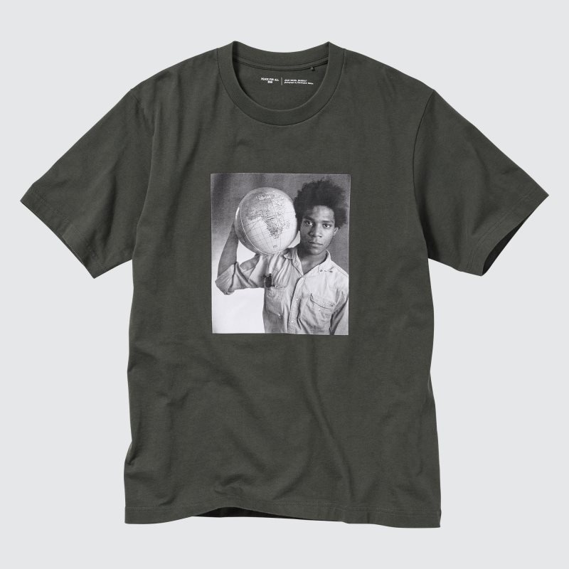 Camiseta Uniqlo Peace For All Basquiat Short-sleeve Graphic Hombre Gris | 6636380
