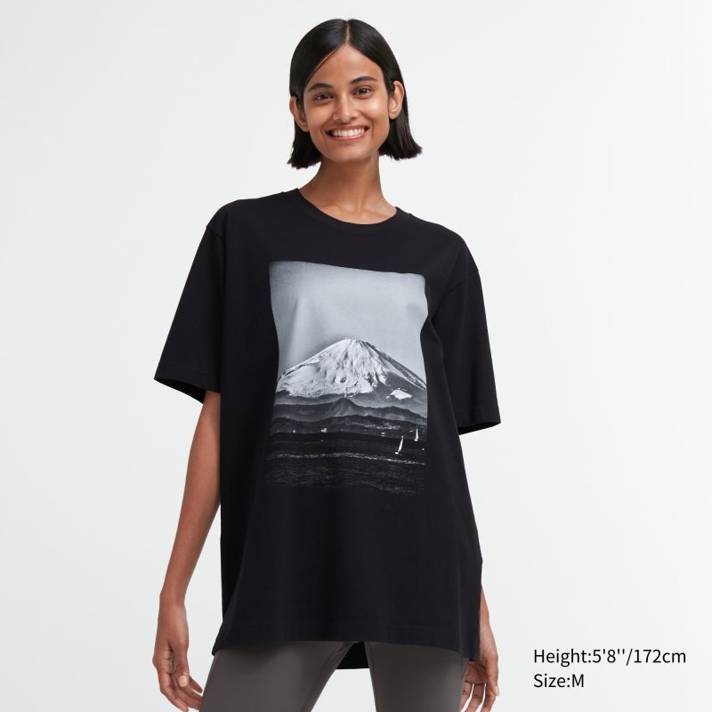 Camiseta Uniqlo Peace For All Daido Moriyama Short-sleeve Graphic Hombre Negras | 1051918