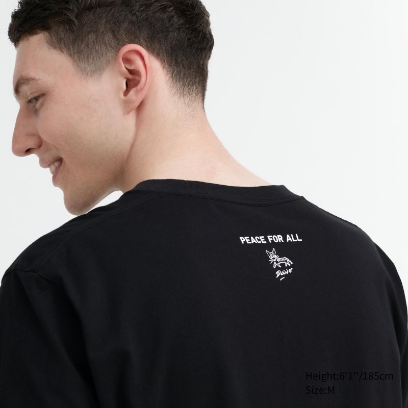 Camiseta Uniqlo Peace For All Daido Moriyama Short-sleeve Graphic Hombre Negras | 1051918